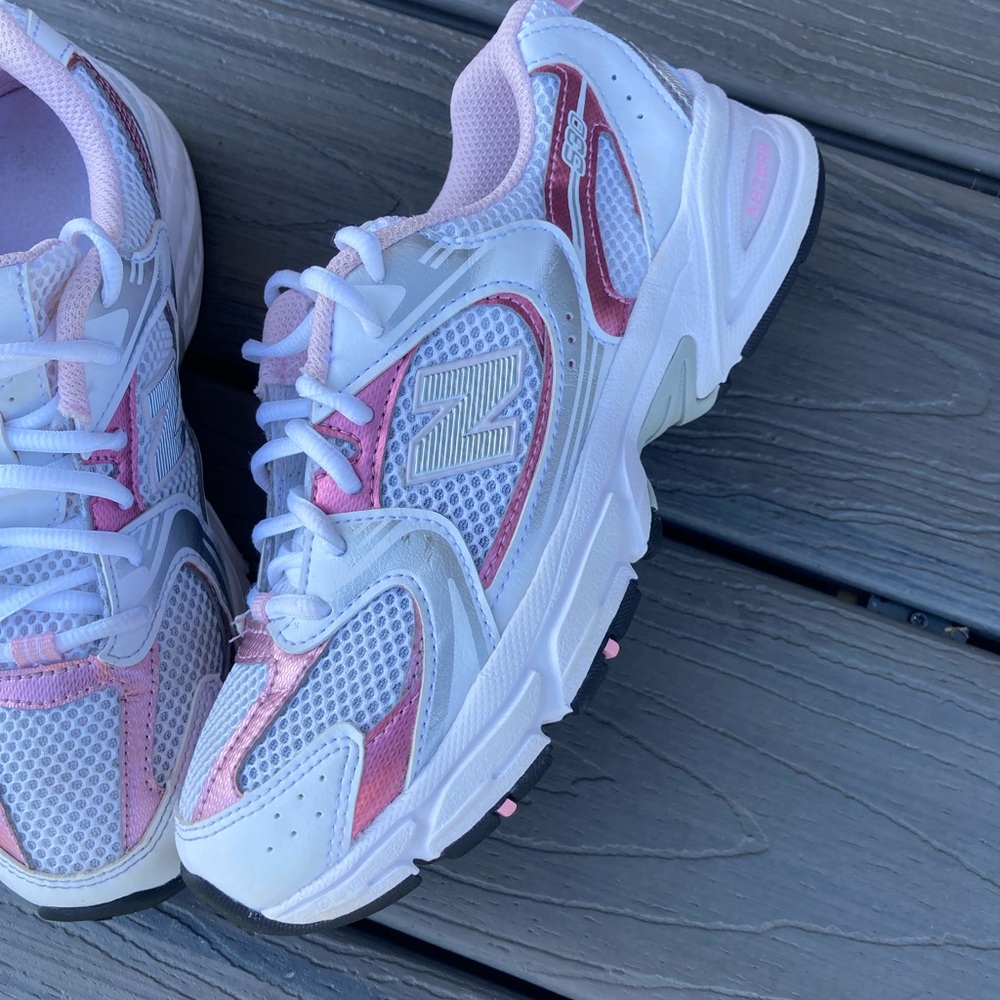 White and Pink New Balance